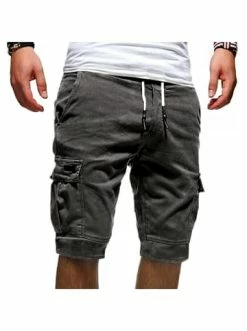 Bestpreis 🥰 Hosen Behype Cargo-Shorts SEAN In Dunkelgrau Günstig Kaufen 🔔