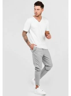 Auslauf ⭐ Hosen Behype Chino-Hose B-KAY In Hellgrau Günstig Kaufen ✨ -Behype Verkäufe behype chino hose b kay in hellgrau 3
