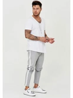 Bestpreis 😀 Hosen Behype Chino-Hose Madrid In Grau Günstig Kaufen ❤️ -Behype Verkäufe behype chino hose madrid in grau 2