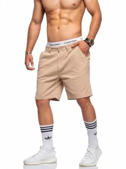 Neu 🎁 Hosen Behype Chino-Shorts ALAN In Beige Günstig Kaufen 🤩