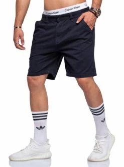 Am billigsten 🛒 Hosen Behype Chino-Shorts ALAN In Navy Günstig Kaufen ✔️