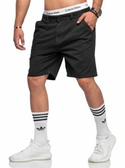 Auslauf 🌟 Hosen Behype Chino-Shorts ALAN In Schwarz Günstig Kaufen 🥰