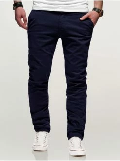 Coupon 🎉 Hosen Behype Chinohose Heritage In Dunkelblau Günstig Kaufen 🥰