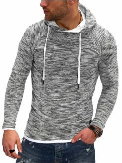 Blitzangebot 🔔 Sweat & Fleece Behype Hoodie B-JOHN In Grau Günstig Kaufen ⌛