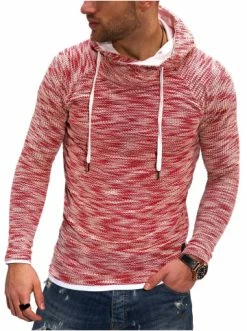Rabatt ❤️ Sweat & Fleece Behype Hoodie B-JOHN In Rot Günstig Kaufen 🎉