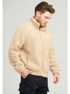 Rabatt 🤩 Sweat & Fleece Behype Jacke Bomber In Beige Günstig Kaufen 🔥 -Behype Verkäufe behype jacke bomber in beige 3