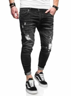Billig ✨ Behype 👖 Jeans ODIN In Schwarz Günstig Kaufen ✔️ -Behype Verkäufe behype jeans odin in schwarz 3