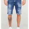 Großhandel 🤩 Hosen Behype 👖 Jeans-Shorts YOUNAS In Blau Günstig Kaufen 🌟