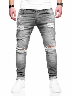 Bester Verkauf 😀 Behype 👖 Jeans SLY In Grau Günstig Kaufen 🌟 -Behype Verkäufe behype jeans sly in grau 4
