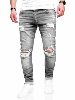 Bester Verkauf 😀 Behype 👖 Jeans SLY In Grau Günstig Kaufen 🌟 -Behype Verkäufe behype jeans sly in grau 5