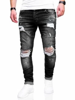 Bestpreis 🧨 Behype 👖 Jeans SLY In Schwarz Günstig Kaufen 💯 -Behype Verkäufe behype jeans sly in schwarz 4