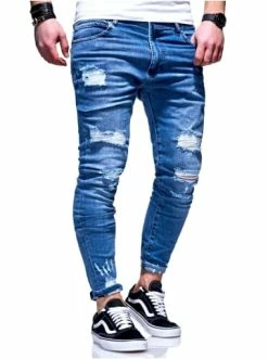 Großhandel ⭐ Behype 👖 Jeanshose Dino In Blau Günstig Kaufen 👍 -Behype Verkäufe behype jeanshose dino in blau 4