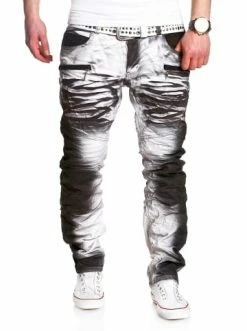 Neu 🎁 Behype 👖 Jeanshose In Weiß Günstig Kaufen 💯