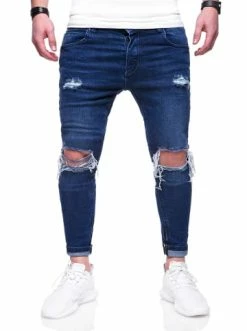Bester Verkauf ⌛ Behype 👖 Jeanshose SPIKE In Dunkelblau Günstig Kaufen 👍 -Behype Verkäufe behype jeanshose spike in dunkelblau 4