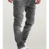 Besorgen ❤️ Behype 👖 Jeanshose Stitch In Grau Günstig Kaufen 🔔