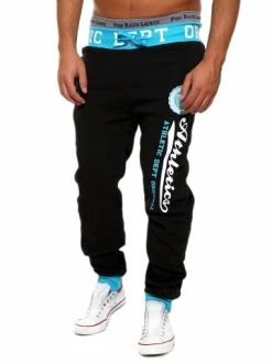 Angebote 🧨 Hosen Behype Jogginghose ATHLETIC In Schwarz-türkis Günstig Kaufen 🛒