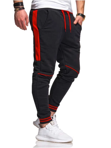 Großhandel 💯 Hosen Behype Jogginghose - MP1317 In Schwarz-Rot Günstig Kaufen 👏 1 Großhandel 💯 Hosen Behype Jogginghose - MP1317 In Schwarz-Rot Günstig Kaufen 👏