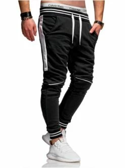 Brandneu 😀 Hosen Behype Jogginghose SYDER In Schwarz-weiß Günstig Kaufen ✨