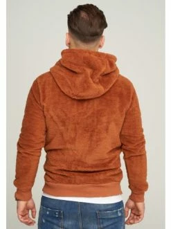 Coupon 🎉 Sweatshirts & Sweatjacken Behype Kapuzenpullover - BHCAEN TEDDY In Rot Günstig Kaufen 🥰 -Behype Verkäufe behype kapuzenpullover bhcaen teddy in rot 2