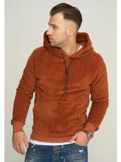 Coupon 🎉 Sweatshirts & Sweatjacken Behype Kapuzenpullover - BHCAEN TEDDY In Rot Günstig Kaufen 🥰