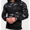 Bestes Angebot ✔️ Sweat & Fleece Behype Kapuzenpullover - BHDAVIES In Camo-Schwarz Günstig Kaufen 😍