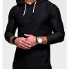 Budget 🎉 Sweat & Fleece Behype Kapuzenpullover - BHHORNELL In Schwarz Günstig Kaufen ✔️