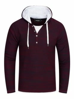 Beste Bewertungen von 🧨 Sweat & Fleece Behype Kapuzensweatshirt JOSHA In Bordeaux Günstig Kaufen ✔️