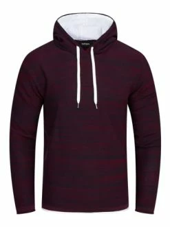 Auslauf 🎉 Sweat & Fleece Behype Kapuzensweatshirt NATHANAEL In Bordeaux Günstig Kaufen 🛒