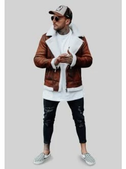 Angebote 🌟 Jacken & Mäntel Behype Kunstleder-Jacke - BHTROMSO In Braun Günstig Kaufen ⭐ -Behype Verkäufe behype kunstleder jacke bhtromso in braun 2