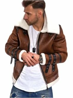 Brandneu ✨ Jacken & Mäntel Behype Kunstleder-Jacke - MJAUSTIN In Braun Günstig Kaufen 🥰