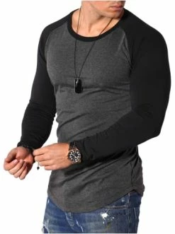 Rabatt 🌟 Shirts & Longsleeves Behype Langarmshirt RIO L/S In Dunkelgrau Günstig Kaufen 💯
