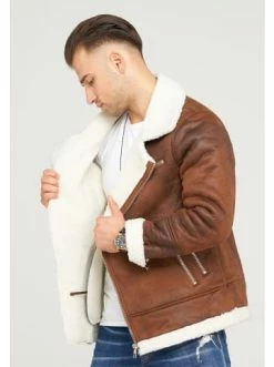 Bestes Angebot 💯 Jacken & Mäntel Behype Lederimitatjacke MJNOHAR In Braun Günstig Kaufen 😍 -Behype Verkäufe behype lederimitatjacke mjnohar in braun 2