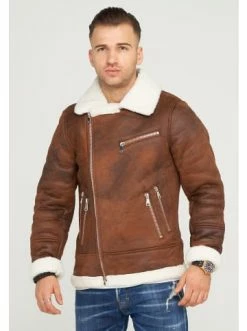 Bestes Angebot 💯 Jacken & Mäntel Behype Lederimitatjacke MJNOHAR In Braun Günstig Kaufen 😍