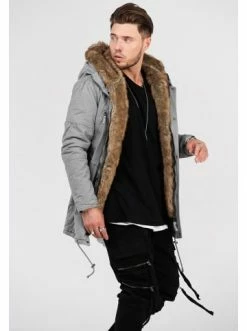 Aktion 🤩 Jacken & Mäntel Behype Parka BHTYLER In Grau Günstig Kaufen ✨ -Behype Verkäufe behype parka bhtyler in grau 2