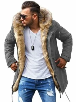 Aktion 🤩 Jacken & Mäntel Behype Parka BHTYLER In Grau Günstig Kaufen ✨ -Behype Verkäufe behype parka bhtyler in grau 5