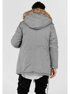 Aktion 🤩 Jacken & Mäntel Behype Parka BHTYLER In Grau Günstig Kaufen ✨ -Behype Verkäufe behype parka bhtyler in grau 6