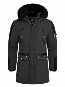 Schlussverkauf 🎉 Jacken & Mäntel Behype Parka FADE-2 In Schwarz Günstig Kaufen 🛒