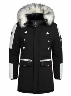 Großhandel ⌛ Jacken & Mäntel Behype Parka FADE-2 In Schwarz/weiß Günstig Kaufen 🛒