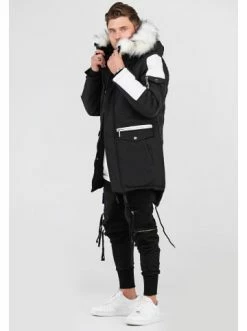 Großhandel ⌛ Jacken & Mäntel Behype Parka FADE-2 In Schwarz/weiß Günstig Kaufen 🛒 -Behype Verkäufe behype parka fade 2 in schwarz weiss 3