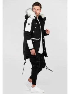 Großhandel ⌛ Jacken & Mäntel Behype Parka FADE-2 In Schwarz/weiß Günstig Kaufen 🛒 -Behype Verkäufe behype parka fade 2 in schwarz weiss 4