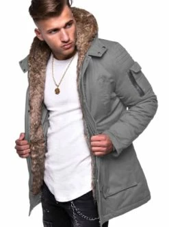 Bester Verkauf 🛒 Jacken & Mäntel Behype Parka GK-1 In Grau Günstig Kaufen 🤩