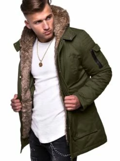 Bestpreis ⭐ Jacken & Mäntel Behype Parka GK-1 In Khaki Günstig Kaufen 🌟