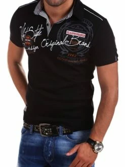 Budget 🧨 Shirts & Longsleeves Behype Poloshirt AMBITION In Schwarz Günstig Kaufen 👏