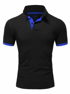 Auslauf ⌛ Shirts & Longsleeves Behype Poloshirt BASE In Schwarz-blau Günstig Kaufen 🛒