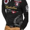Rabatt ⭐ Shirts & Longsleeves Behype Poloshirt MANHATTAN In Schwarz Günstig Kaufen 🛒