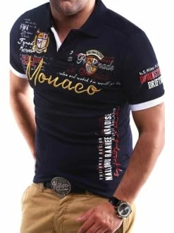 Blitzangebot 👍 Shirts & Longsleeves Behype Poloshirt MONACO In Navy Günstig Kaufen 😀