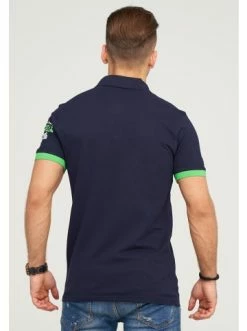 Blitzangebot 💯 Shirts & Longsleeves Behype Poloshirt MONACO In Navy-Green Günstig Kaufen 🔥 -Behype Verkäufe behype poloshirt monaco in navy green 2