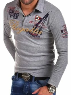 Billig 🎉 Shirts & Longsleeves Behype Poloshirt REGATTA In Grau Günstig Kaufen 🔥