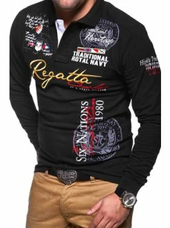 Angebote 💯 Shirts & Longsleeves Behype Poloshirt REGATTA In Schwarz Günstig Kaufen ✨