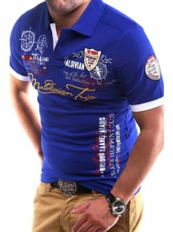 Brandneu ⌛ Shirts & Longsleeves Behype Poloshirt TRIP In Blau Günstig Kaufen 🛒